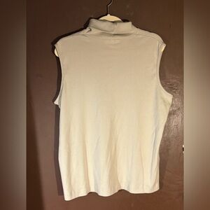 CJ Banks Cream Sleeveless Top